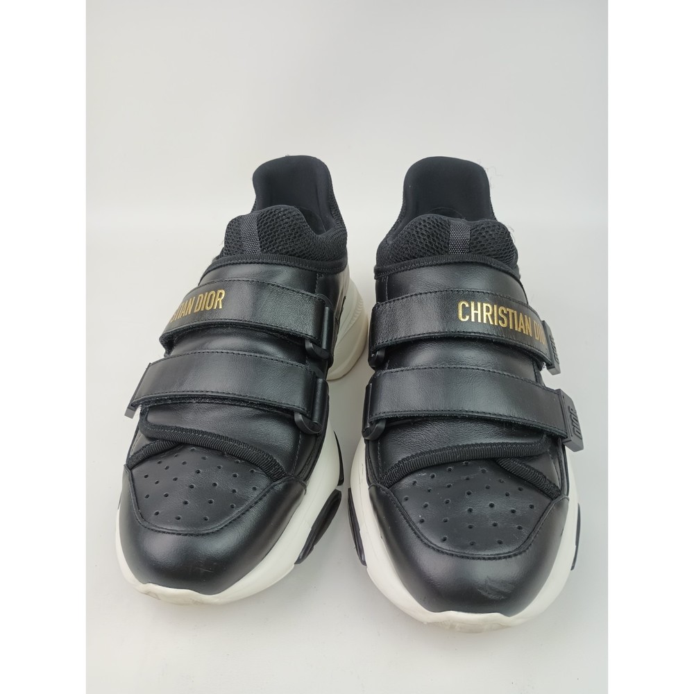 Dior Women's Black D Wander Leather Grip-Strap Sneakers Shoes Size 39 - Picture 4 of 8